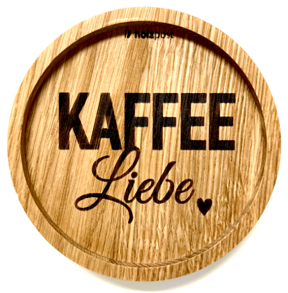 Holzpost® Untersetzer KAFFEE Liebe