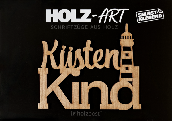 Holzpost® Holz-Art Schriftzug Küstenkind