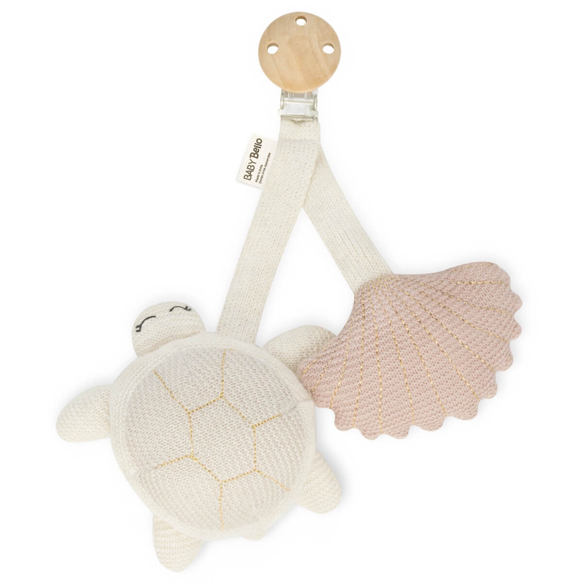 Baby Bello Kinderwagen Clip Tily the Turtle rosa