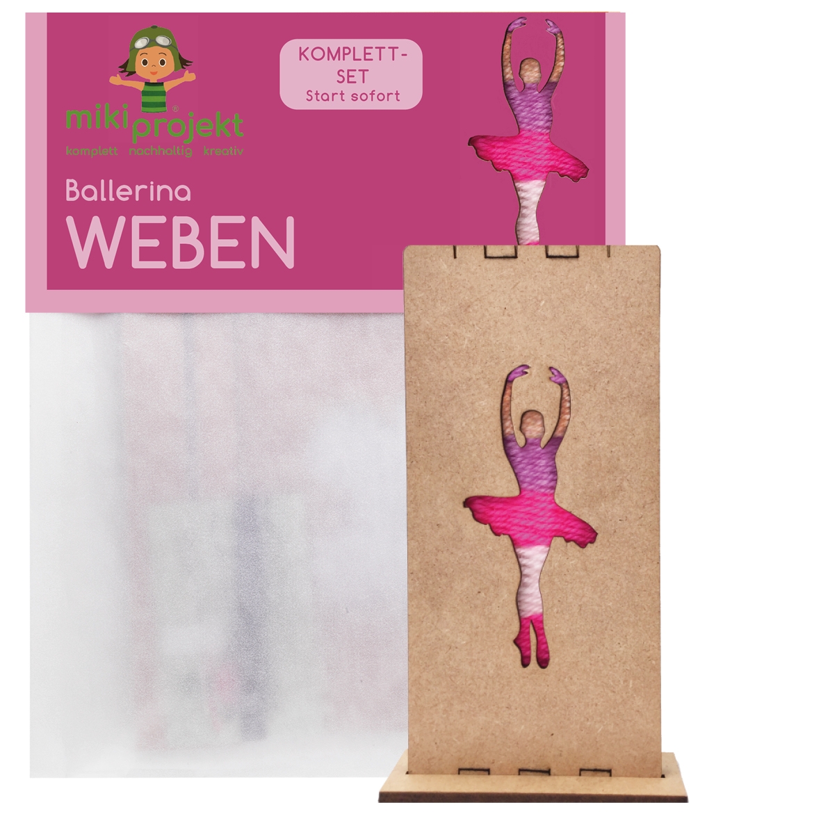 mikiprojekt Bastelset Weben Ballerina