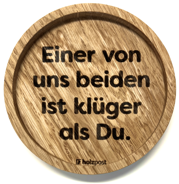 Holzpost® Untersetzer Klüger