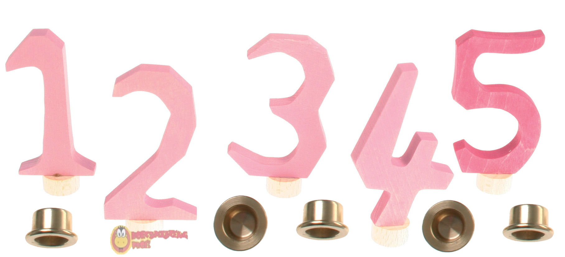 GRIMM´S Zahlenstecker 1-5, rosa