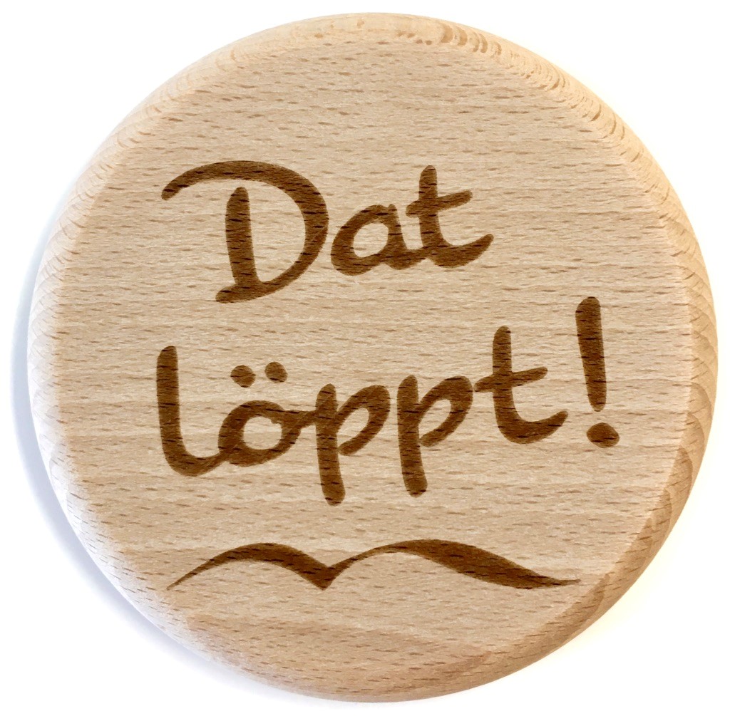 Holzpost® Glasdeckel Dat löppt