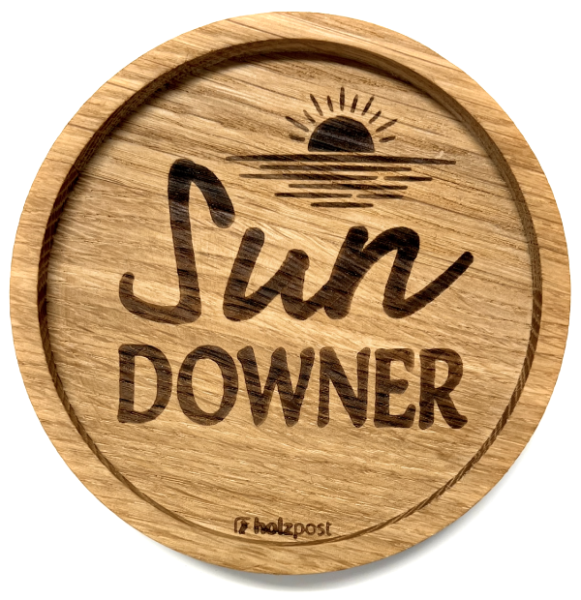 Holzpost® Untersetzer SunDowner