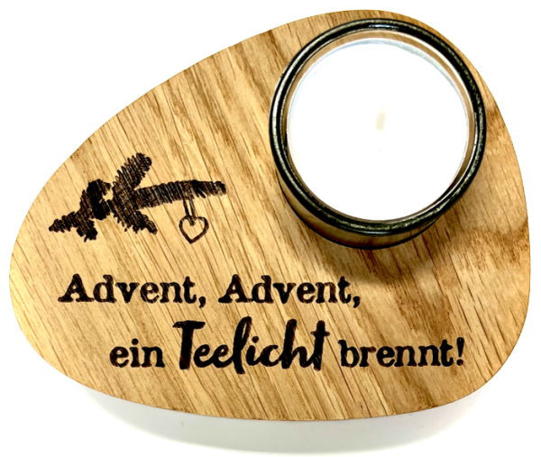 Holzpost® Teelicht Advent, Advent