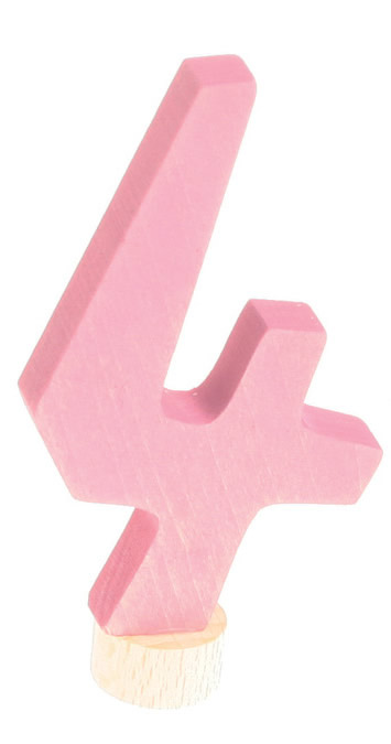 GRIMM´S Zahlenstecker 4 rosa