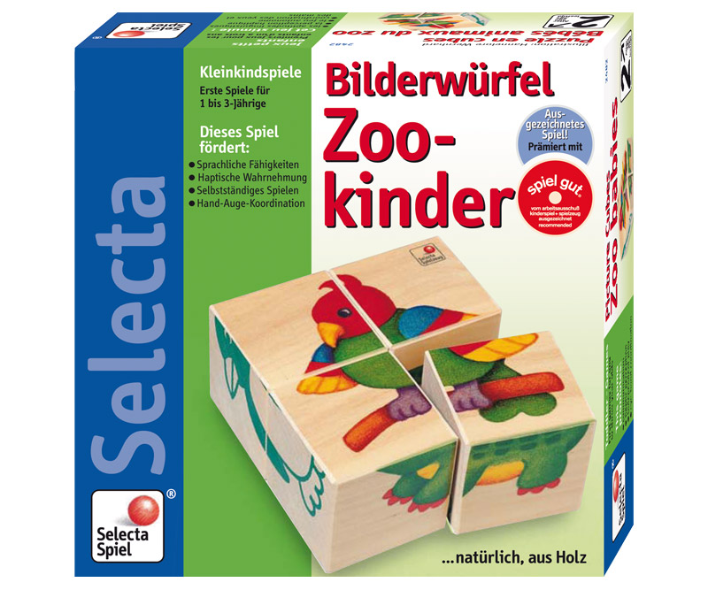 Selecta Bilderwürfel Zookinder