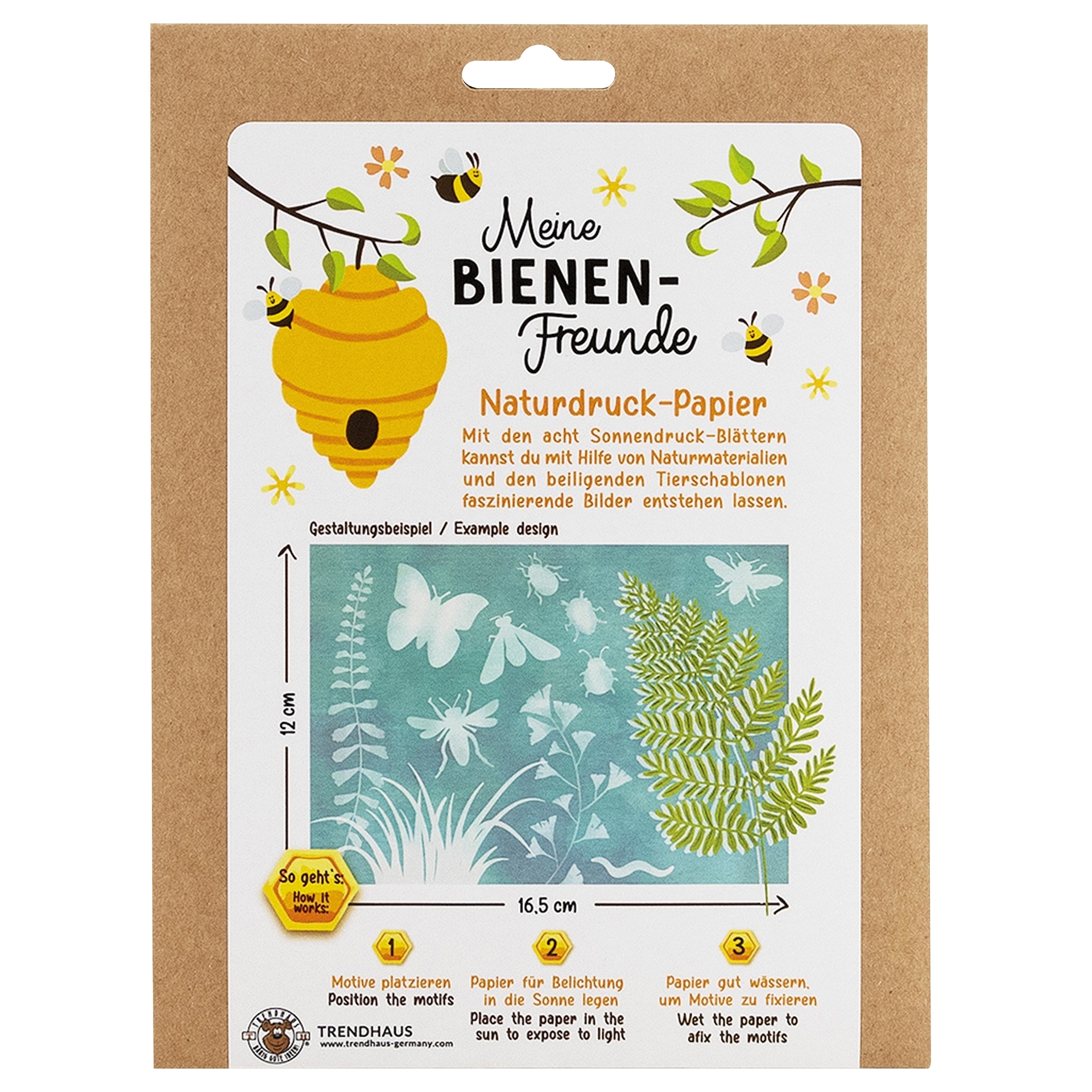 Meine Bienenfreunde Naturdruck Papier