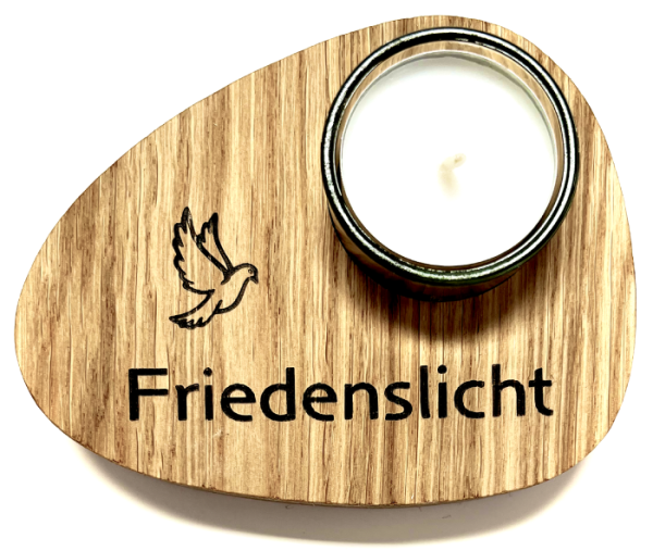 Holzpost® Teelicht Friedenslicht