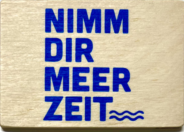 Holzpost® Magnet Meer Zeit