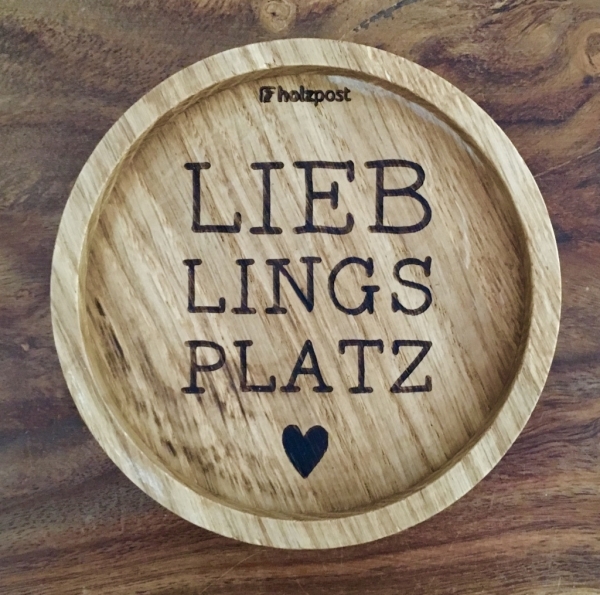 Holzpost® Untersetzer Lieblingsplatz