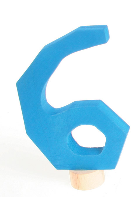 GRIMM´S Zahlenstecker 6 blau