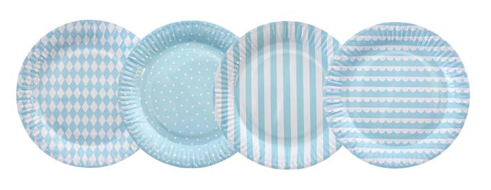 JaBaDaBaDo Teller Babyshower hellblau (8 Stk.)