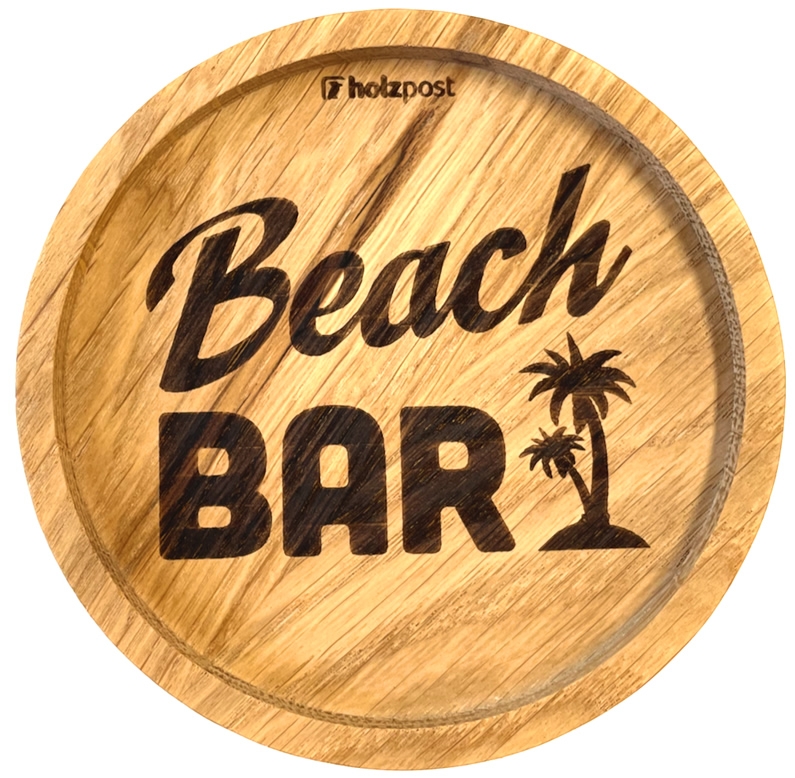 Holzpost® Untersetzer Beach Bar