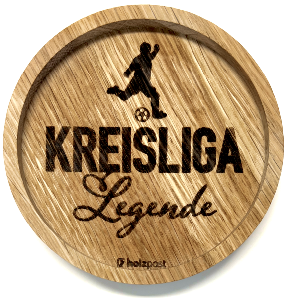 Holzpost® Untersetzer Kreisliga Legende