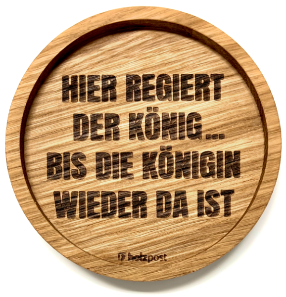 Holzpost® Untersetzer König