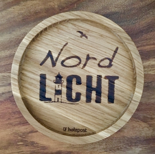 Holzpost® Untersetzer Nordlicht