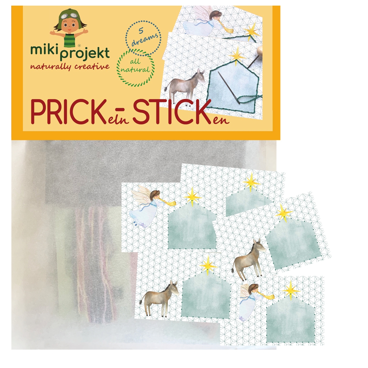 mikiprojekt Bastelset Prick-Stick Christmas