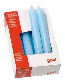 goki Kerzen blau (10er Set)