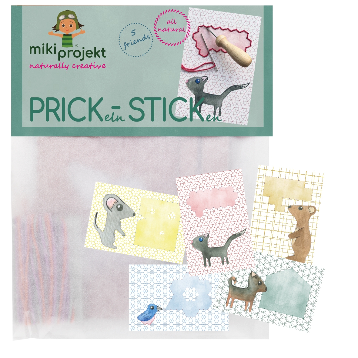 mikiprojekt Bastelset Prick-Stick 5 Friends