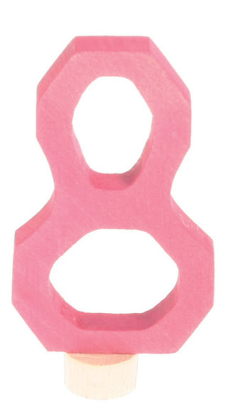 GRIMM´S Zahlenstecker 8 rosa