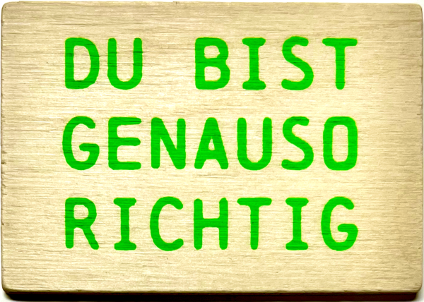 Holzpost® Magnet Genauso