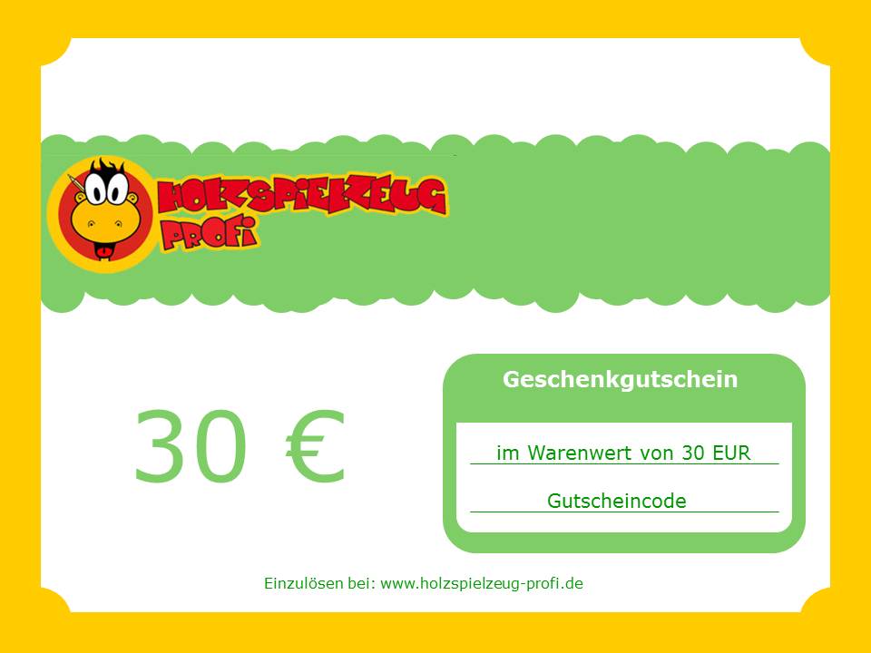 Geschenk- Gutschein 30,- €