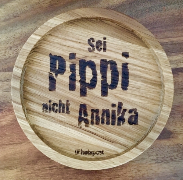 Holzpost® Untersetzer Pippi